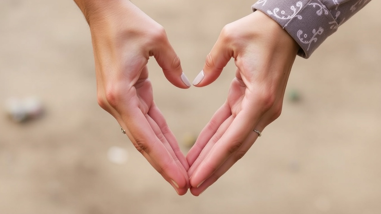Budowanie bliskości i zdrowych relacji - dłonie tworzące serce